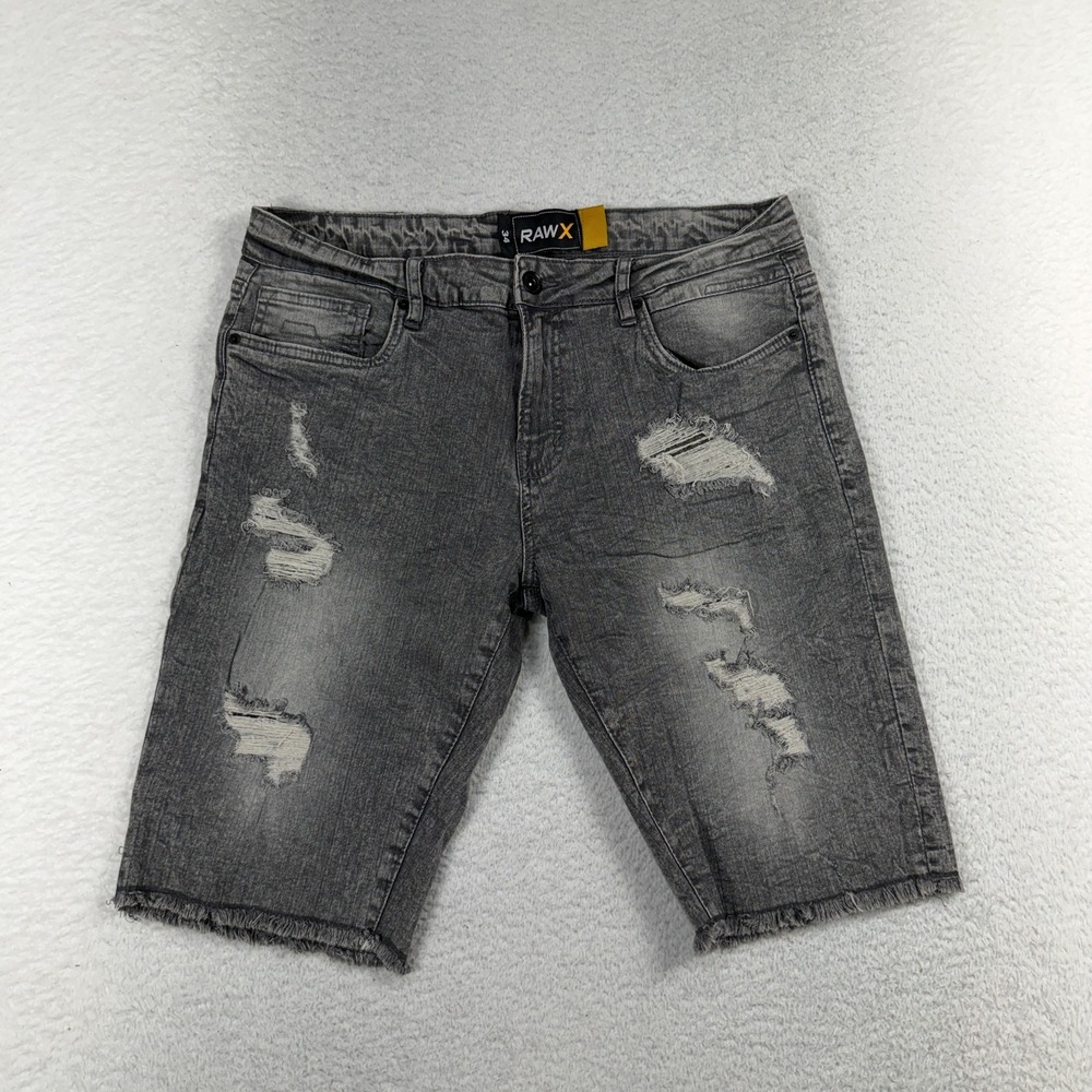 G-Star RAW Men's Straight Light Grey Denim Jean Shorts 34 (33x11) Jorts Skate